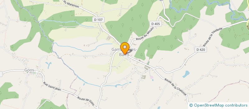 localisation de l'entreprise LE COLIBRI  GAMARDE-LES-BAINS