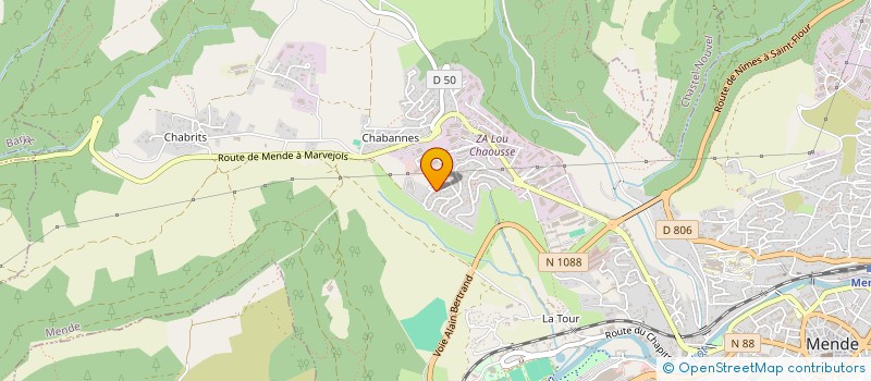 localisation de l'entreprise LE COLIBRI à BARJAC