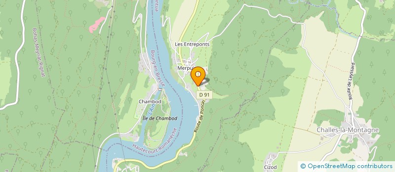 localisation de l'entreprise LE COLIBRI  SERRIERES-SUR-AIN