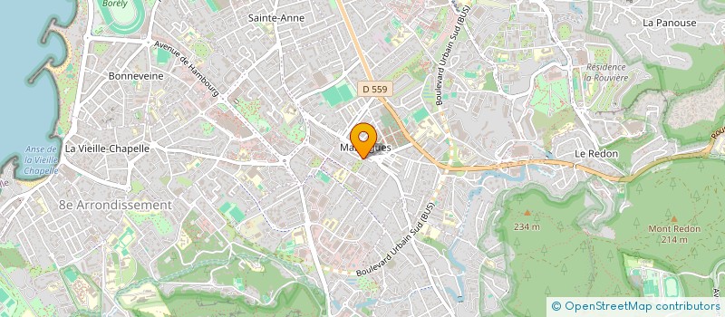 localisation de l'entreprise LE COLIBRI à MARSEILLE