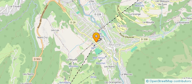 localisation de l'entreprise LE COLIBRI à MORZINE