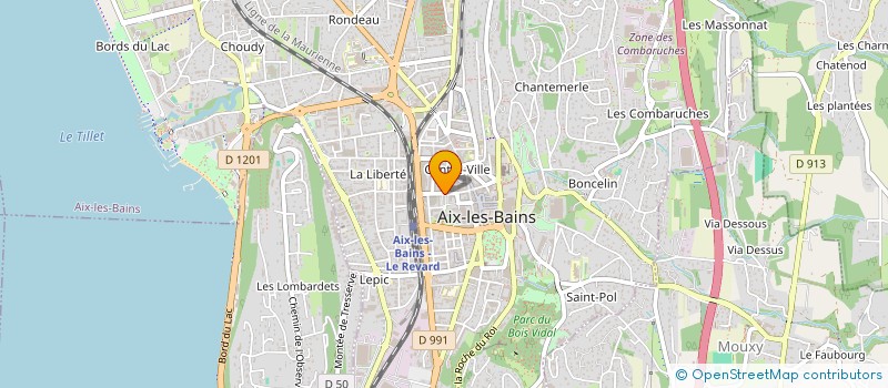 localisation de l'entreprise LE COLIBRI à AIX-LES-BAINS