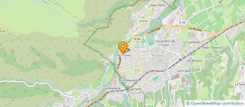 localisation de l'entreprise LE COLIBRI  PRADES