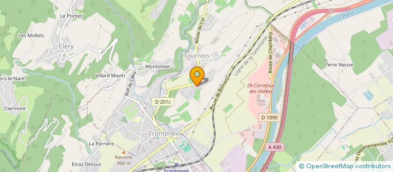 localisation de l'entreprise LE COLIBRI à TOURNON