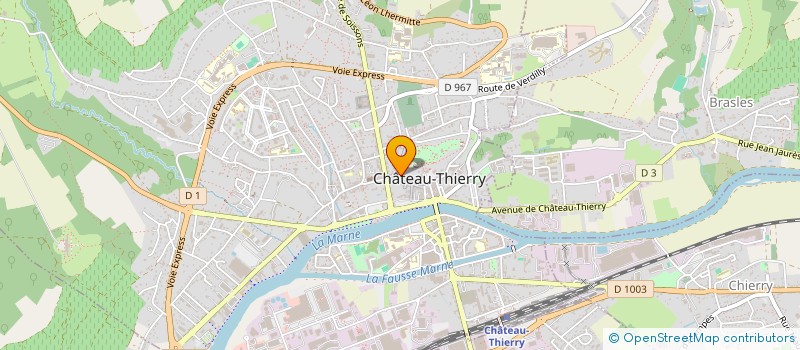 localisation de l'entreprise LE COLIBRI à CHATEAU-THIERRY
