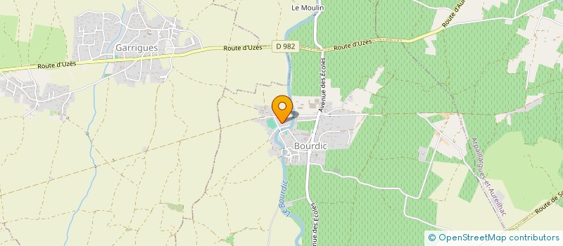 localisation de l'entreprise LE COLIBRI  BOURDIC