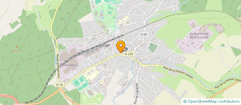 localisation de l'entreprise LE COLIBRI DE LOULOUTE  VITTEL