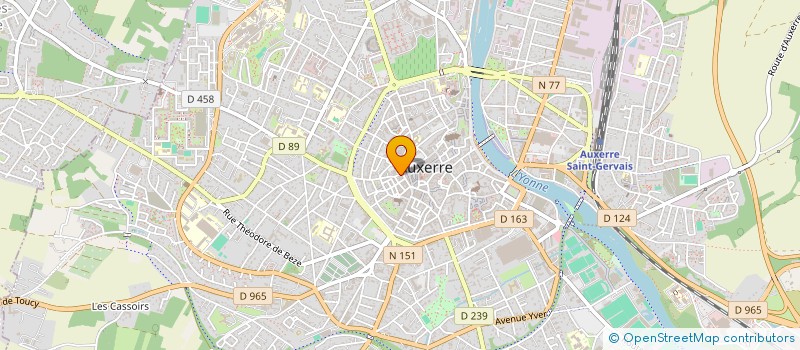 localisation de l'entreprise LE COLIBRI ET LA TORTUE  AUXERRE