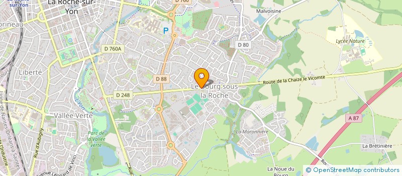 localisation de l'entreprise LE COLIGLOU à LA ROCHE-SUR-YON