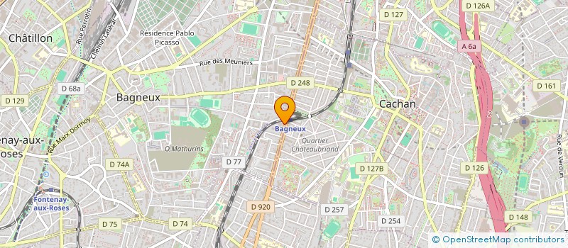 localisation de l'entreprise LE COLISEE à BAGNEUX