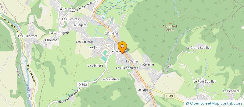 localisation de l'entreprise LE COLLECTEAM R2F2  CHIRENS