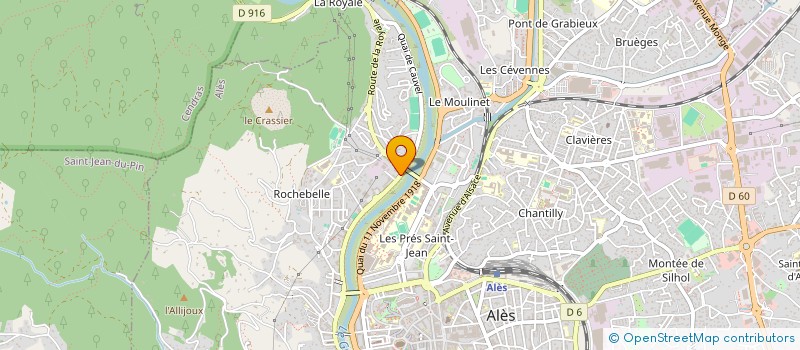 localisation de l'entreprise LE COLLECTIF ARTISTIQUE BOUILLONNANT  ALES