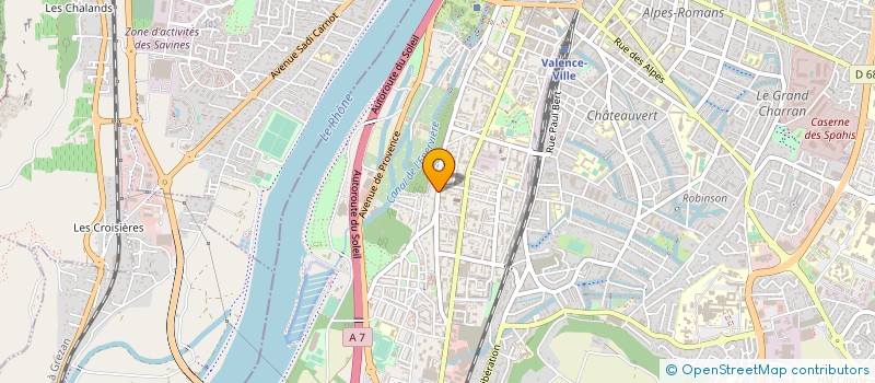localisation de l'entreprise LE COLLECTIF ASSOCIATIF DES ZYGOMATIK' à VALENCE