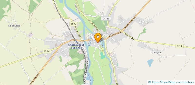 localisation de l'entreprise LE COLLECTIF - ASSOCIATION POUR LE BIEN-ETRE, LE CADRE DE VIE ET LES LIENS SOCIAUX A CHATEAUNEUF SUR CHER  CHATEAUNEUF-SUR-CHER