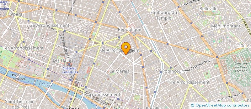 localisation de l'entreprise LE COLLECTIF DES ATELIERS FEMIS  PARIS