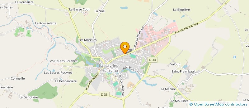 localisation de l'entreprise LE COLLECTIF DES DECORS'TIQUES  LASSAY-LES-CHATEAUX