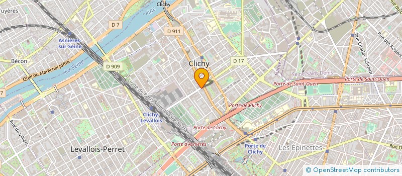 localisation de l'entreprise LE COLLECTIF DES DEMENAGEURS EUROPEENS à CLICHY