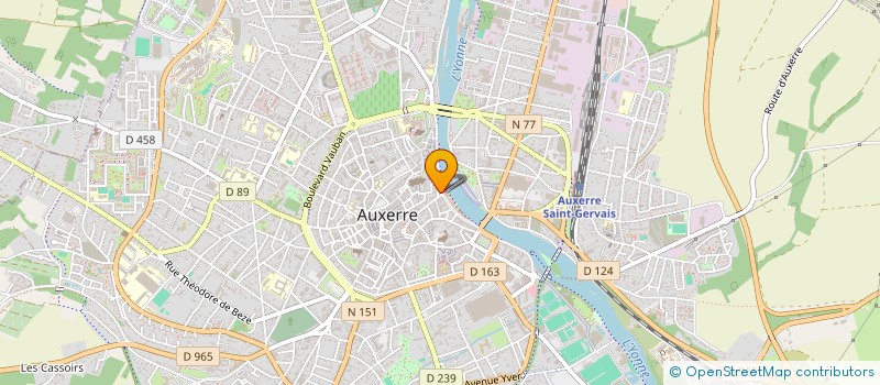 localisation de l'entreprise LE COLLECTIF DES QUAIS à AUXERRE