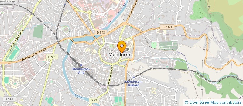 localisation de l'entreprise LE COLLECTIF DU CHAMP DES POSSIBLES à MONTLUCON