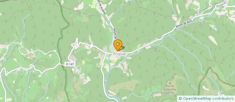 localisation de l'entreprise LE COLLECTIF DU CHAT BLEU  PROPIAC