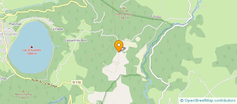 localisation de l'entreprise LE COLLECTIF LE FIL D'ARIANE  LE LAC D'ISSARLES