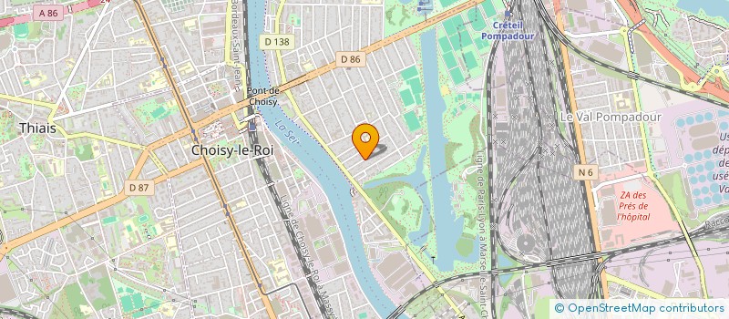 localisation de l'entreprise LE COLLECTIF  SCHWA DES ARTISTES à CHOISY-LE-ROI