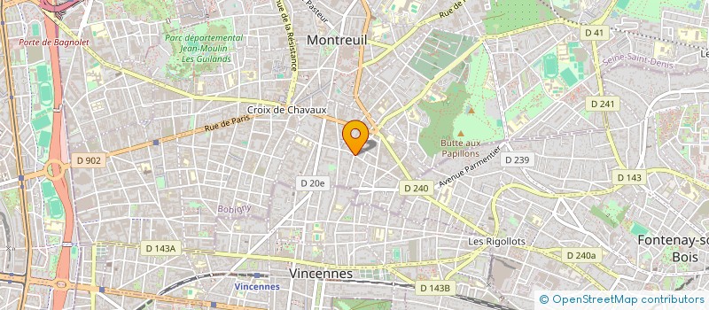 localisation de l'entreprise LE COLLECTIF ZEBRA à MONTREUIL