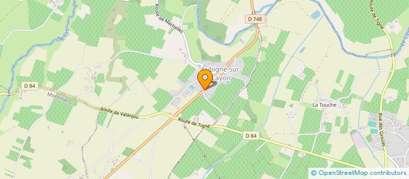 localisation de l'entreprise LE COLLEGE  AUBIGNE-SUR-LAYON