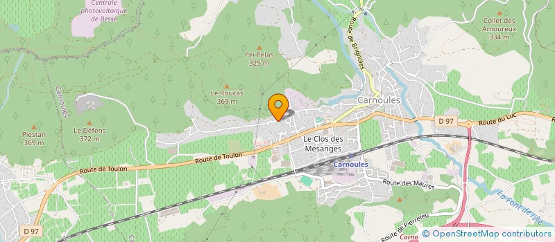 localisation de l'entreprise LE COLLET  CARNOULES