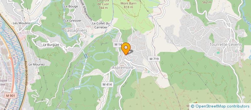 localisation de l'entreprise LE COLLET à ASPREMONT
