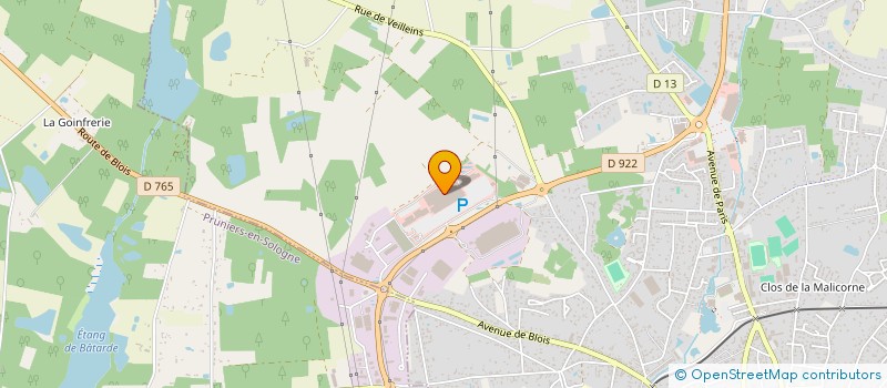 localisation de l'entreprise LE COLLET à ROMORANTIN-LANTHENAY