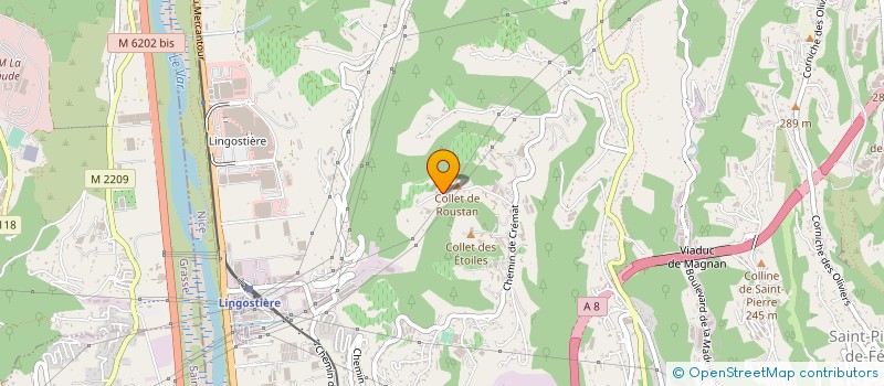 localisation de l'entreprise LE COLLET DE ROUSTAN à NICE