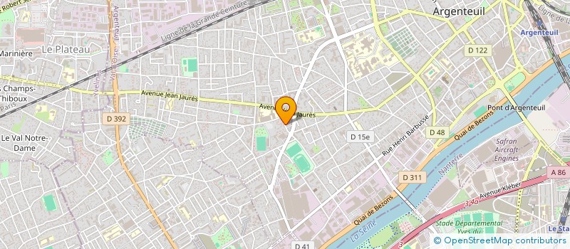 localisation de l'entreprise LE COLOMBEYLIEN  ARGENTEUIL