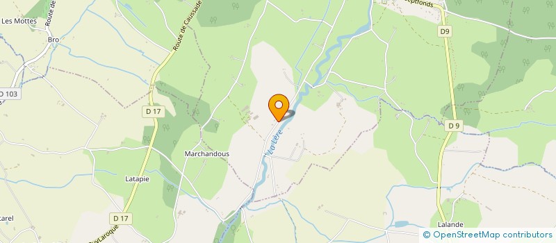 localisation de l'entreprise LE COLOMBIE  LAPENCHE