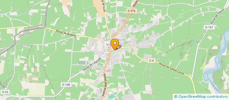 localisation de l'entreprise LE COLOMBIER  SAINTE-CECILE-LES-VIGNES