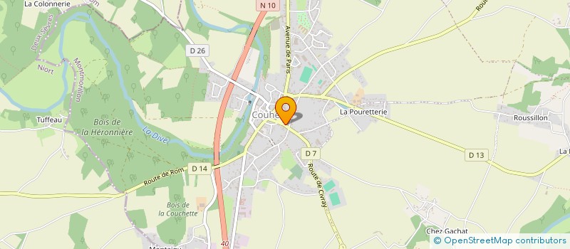 localisation de l'entreprise LE COLOMBIER  VALENCE-EN-POITOU