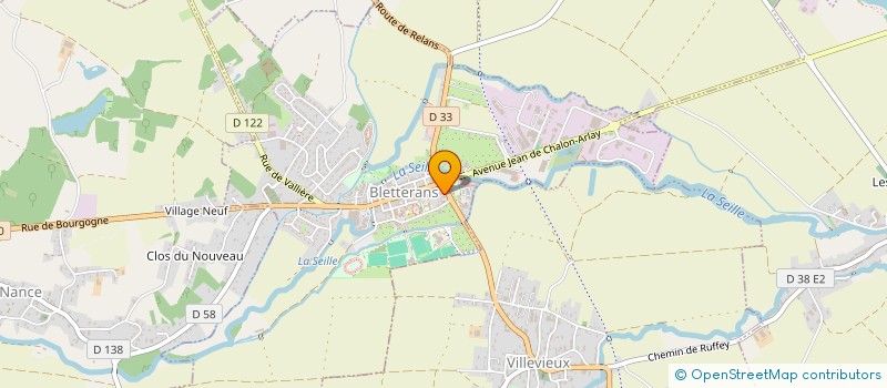 localisation de l'entreprise LE COLOMBIER  BLETTERANS