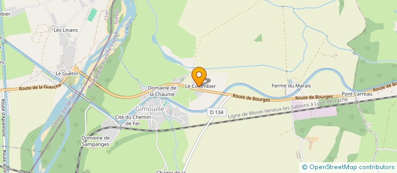 localisation de l'entreprise LE COLOMBIER à GIMOUILLE