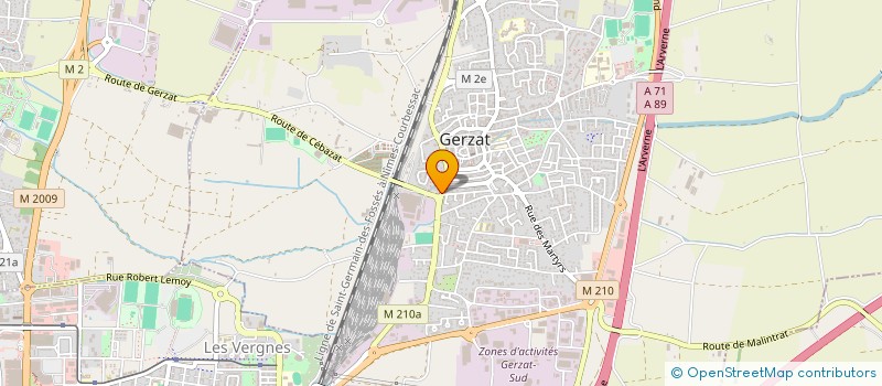 localisation de l'entreprise LE COLOMBIER  GERZAT