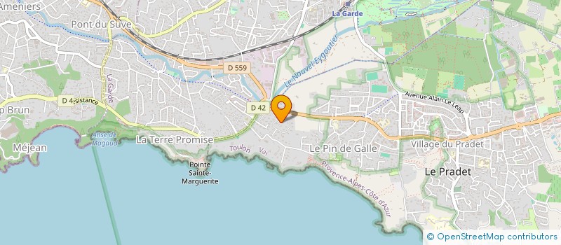 localisation de l'entreprise LE COLOMBIER  LE PRADET