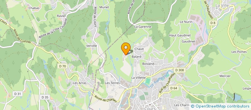 localisation de l'entreprise LE COLOMBIER à COURS