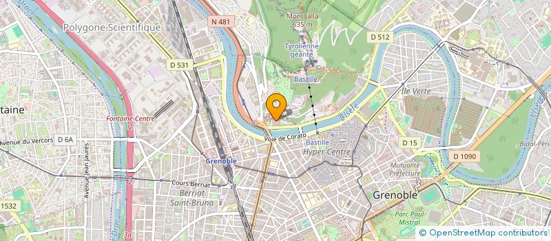 localisation de l'entreprise LE COLOMBIER  GRENOBLE