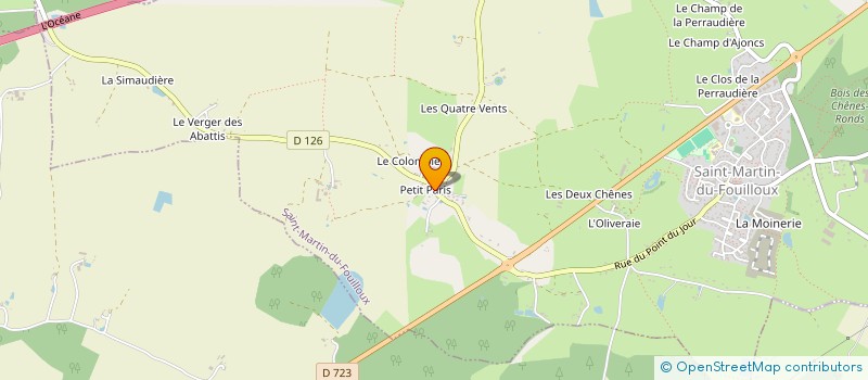 localisation de l'entreprise LE COLOMBIER  SAINT-MARTIN-DU-FOUILLOUX