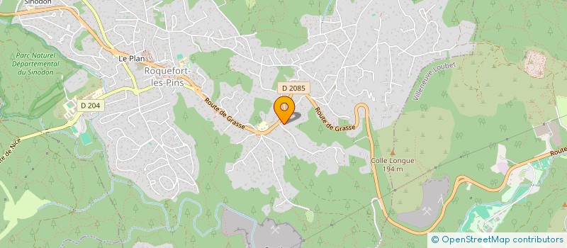 localisation de l'entreprise LE COLOMBIER  ROQUEFORT-LES-PINS