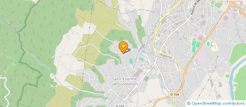 localisation de l'entreprise LE COLOMBIER  SAINT-ETIENNE-DE-FONTBELLON