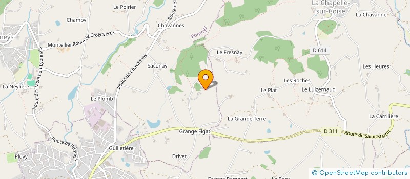 localisation de l'entreprise LE COLOMBIER SOLUPA  POMEYS