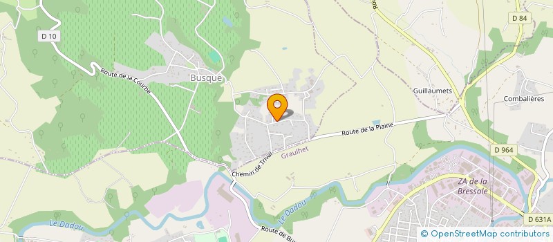 localisation de l'entreprise LE COLVERT  BUSQUE