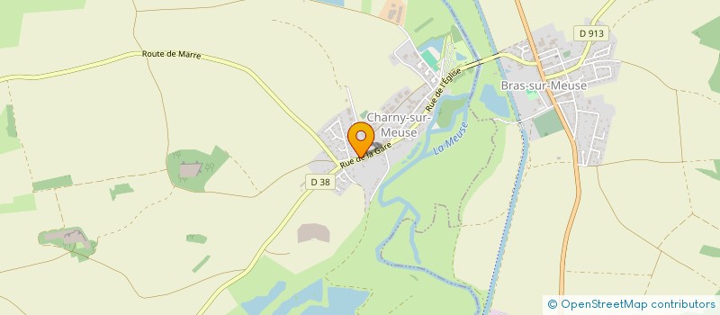 localisation de l'entreprise LE COLVERT à CHARNY-SUR-MEUSE