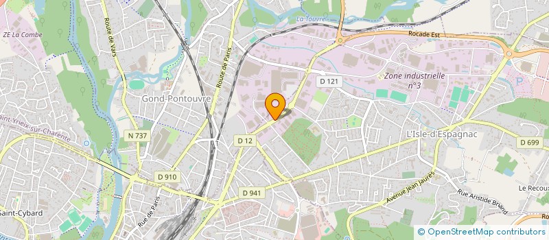 localisation de l'entreprise LE COLYSEE  L'ISLE-D'ESPAGNAC