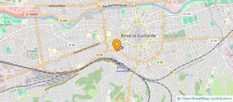 localisation de l'entreprise LE.COM à BRIVE-LA-GAILLARDE